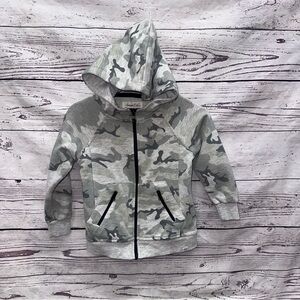 Sovereign Code Boy's Grey Army Fatigue Zip Up Sweatshirt Size 2t